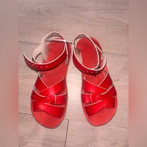 Salt Waters Sun Hoyway sz 13 Leather red Sandal
